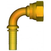 INSERTO 90° A PRESSARE TUBO 1/4" FEMMINA 1/4" - GAS
