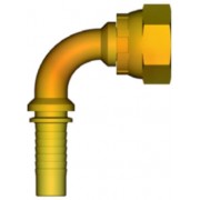 INSERTO 90° A PRESSARE TUBO 1/4" FEMMINA 1/2" - GAS