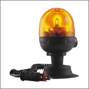 GIROFARO MICROBOULE BASE MAGNETICA - VENTOSA 12V COMPLETO DI LAMPADA 