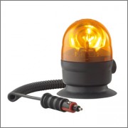 GIROFARO MICROBOULE BASE MAGNETICA - VENTOSA COMPLETO DI LAMPADINA 12 V 