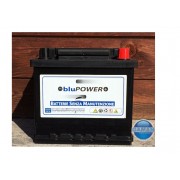 BATTERIA BLUPOWER 12V 50AH 400A EN L1  POSITIVO DESTRO  OCCHIO INDICATORE
