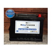 BATTERIA BLUPOWER 12V  60AH 500A EN  L2 POSITIVO DESTRO  OCCHIO INDICATORE