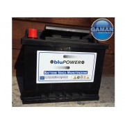 BATTERIA BLUPOWER 12V 60AH 500A EN  L2 POSITIVO SINISTRO  OCCHIO INDICATORE